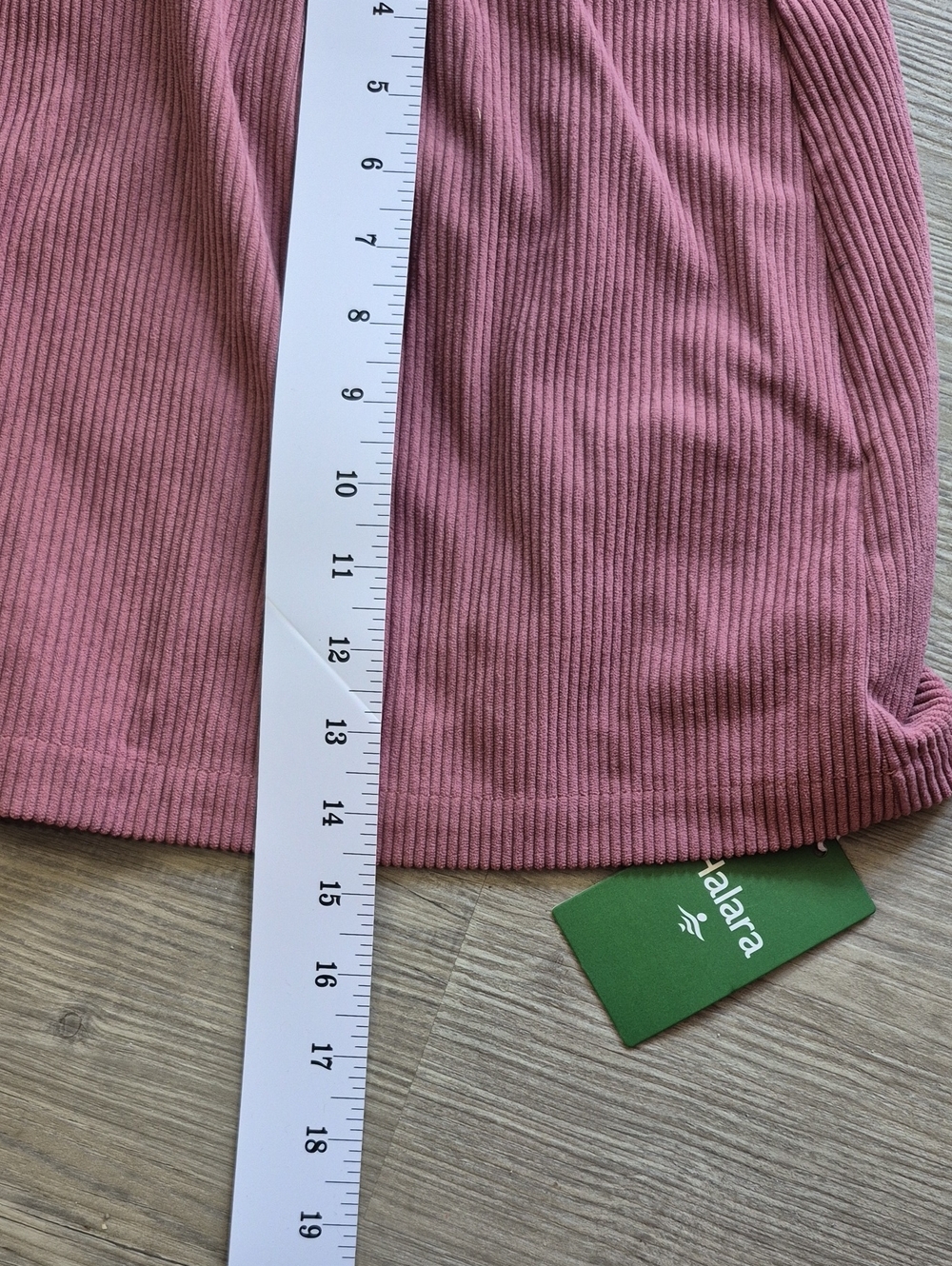 HALARA High Waisted 2 In 1 A Line Rose Pink Corduroy Mini Skirt with Shorts. NWT - Picture 5 of 6